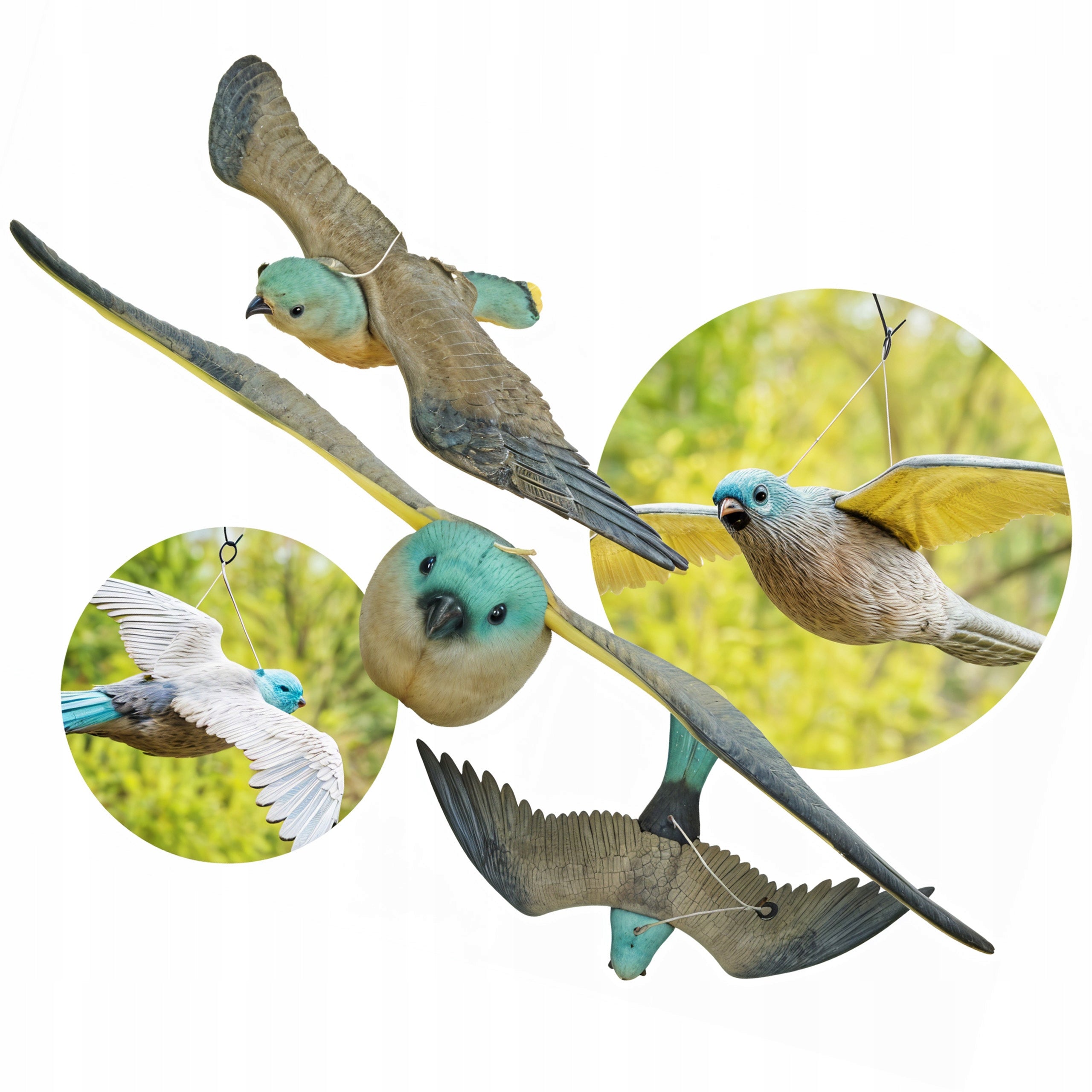 BIRD REPELLENT PIGEON STARLING FALCON KESTREL MOCK-UP OF BIRD OF PREY Packaging status original