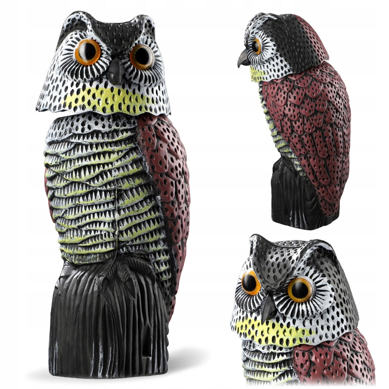 BIRD REPELLENT PIGEON STARLINGS FOR BIRDS OWL MOVING HEAD FOR GARDEN