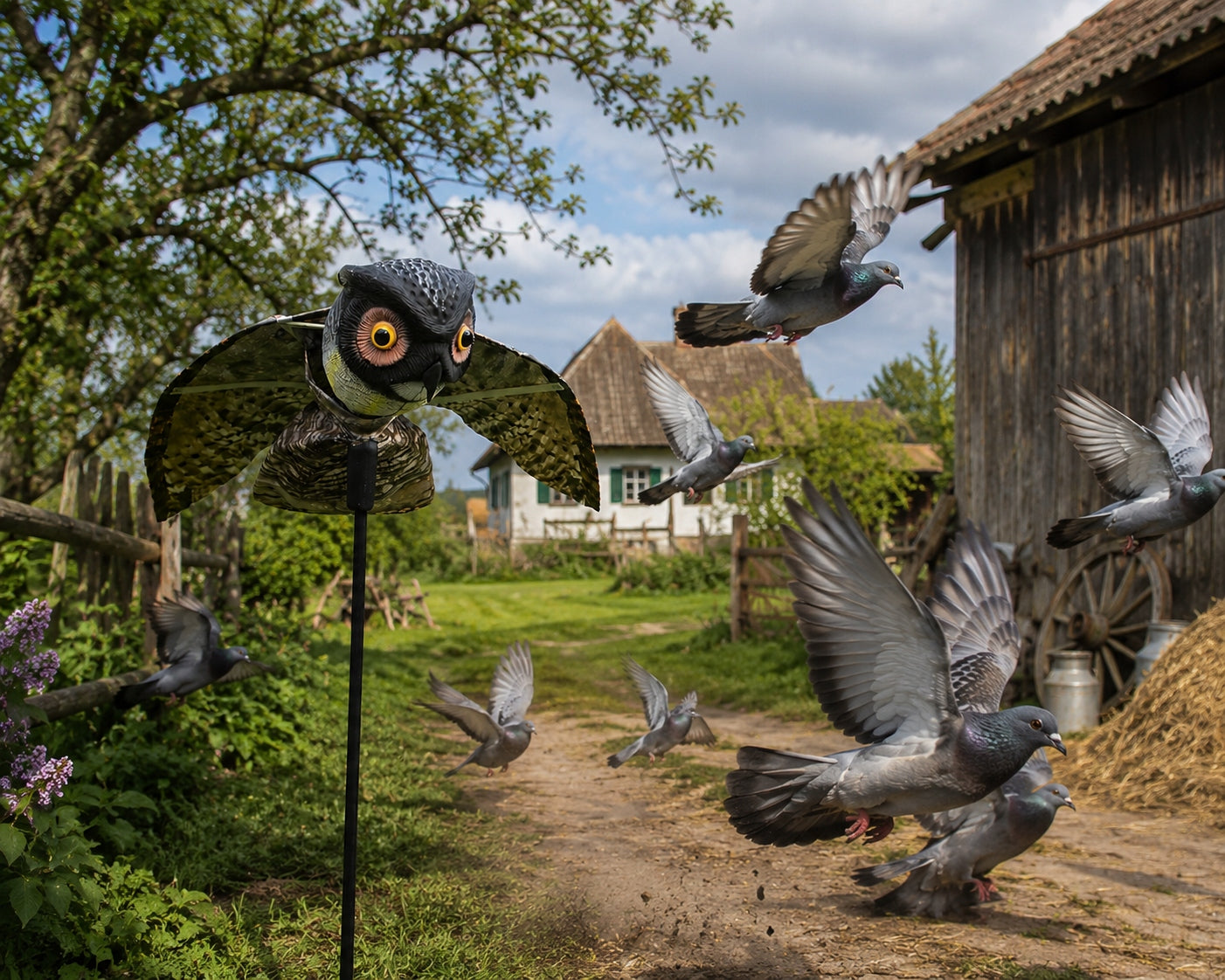 BIRD REPELLENT STARLING PIGEON GULL OWL WITH MOVABLE WINGS EAGLE Customs tariff code 38089110