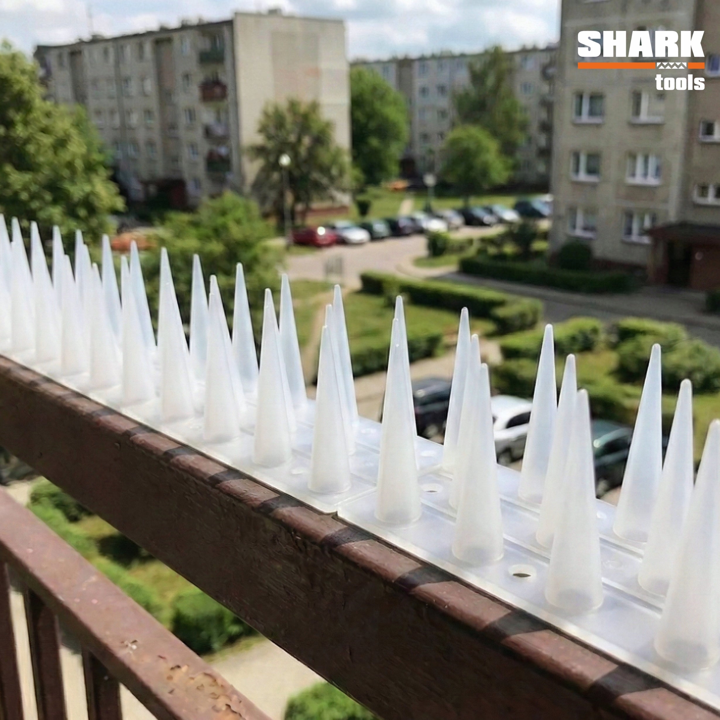 BIRD SPIKES 10x PLASTIC ANTI-BIRD STRIP TRANSPARENT Strong Packaging status original
