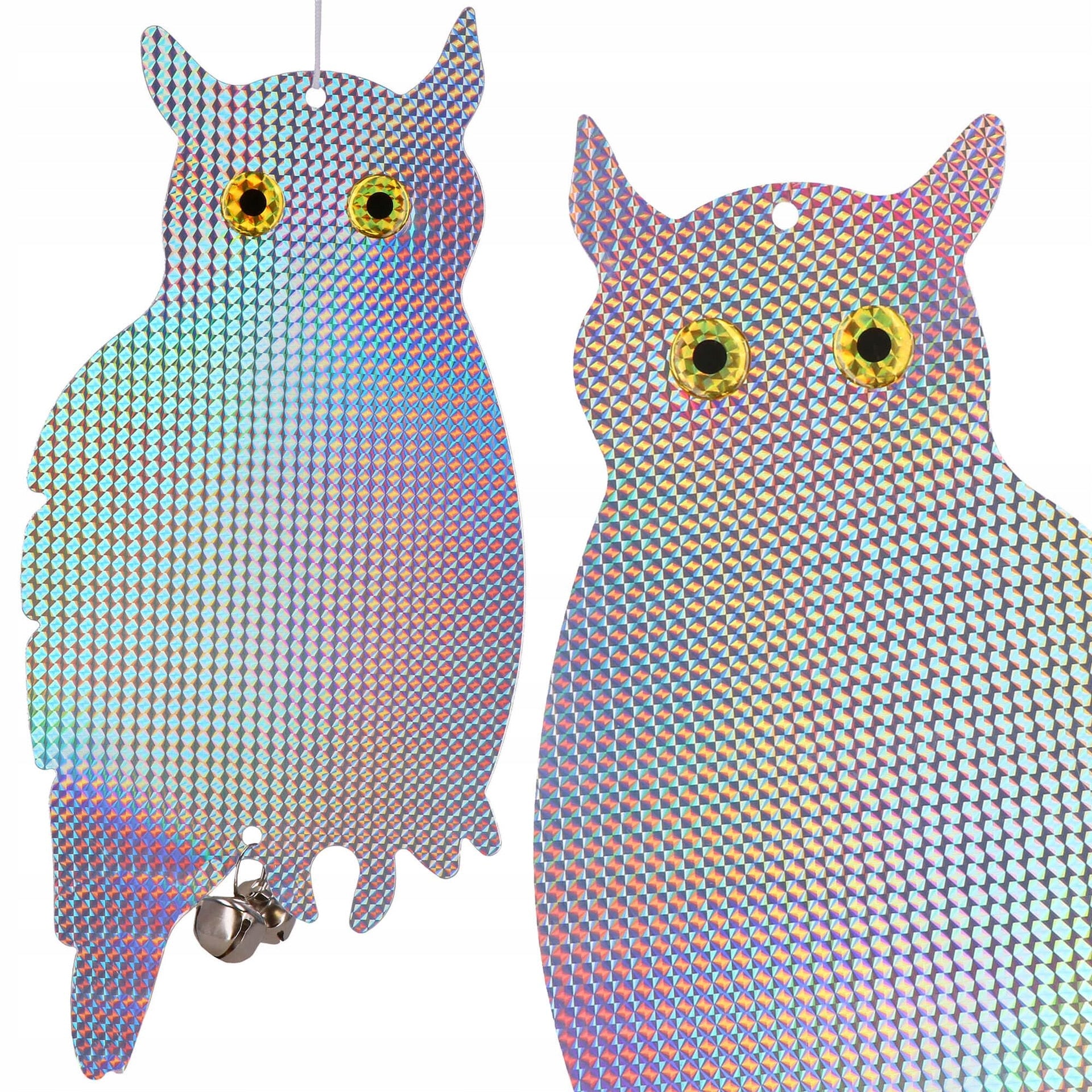 BIRD STARLING PIGEON REPELLENT REFLECTIVE OWL HANGING HOLOGRAM FOR BIRDS Brand Springos