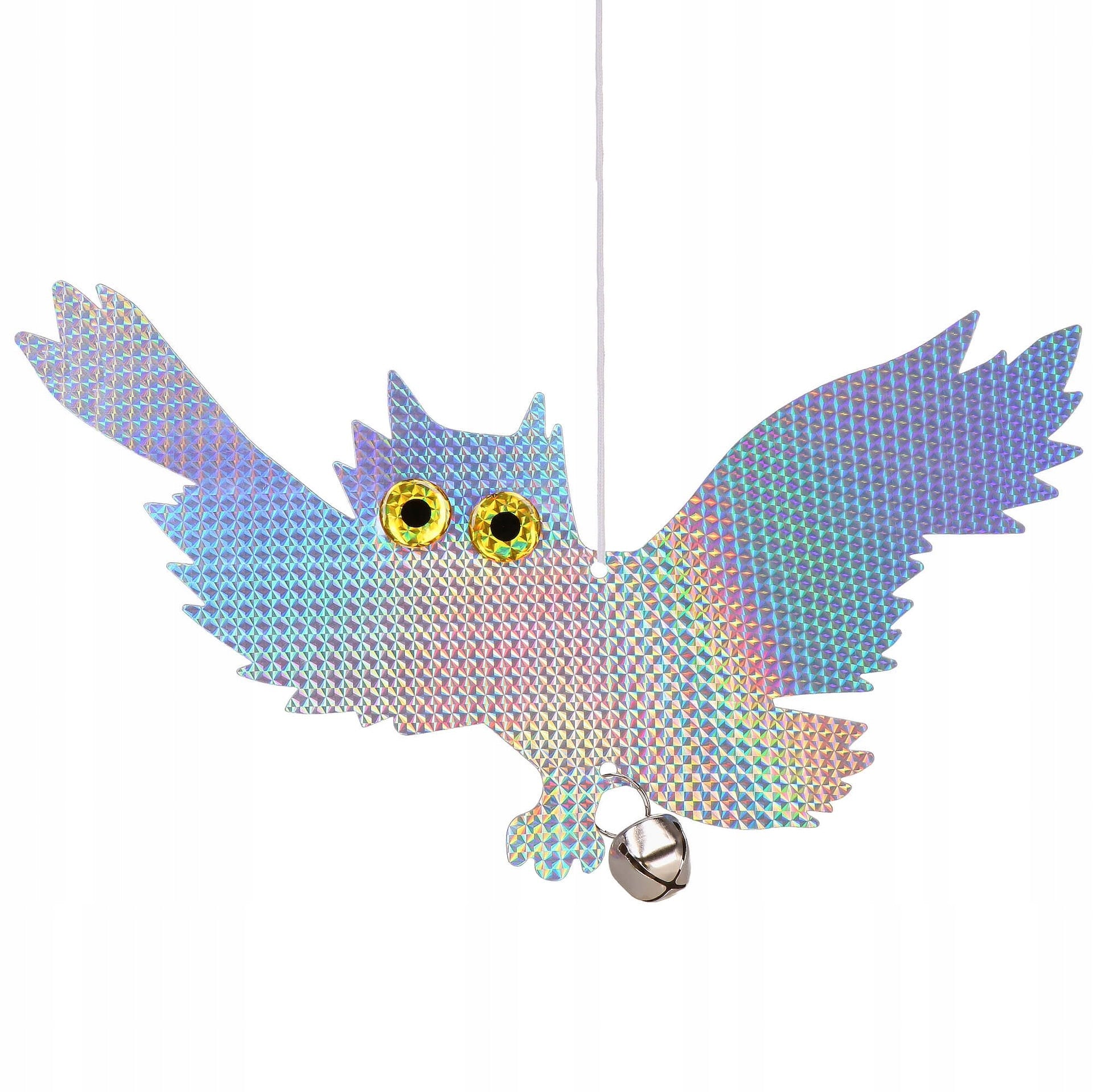 BIRD STARLING PIGEON REPELLENT REFLECTIVE OWL HANGING HOLOGRAM Kind repellent