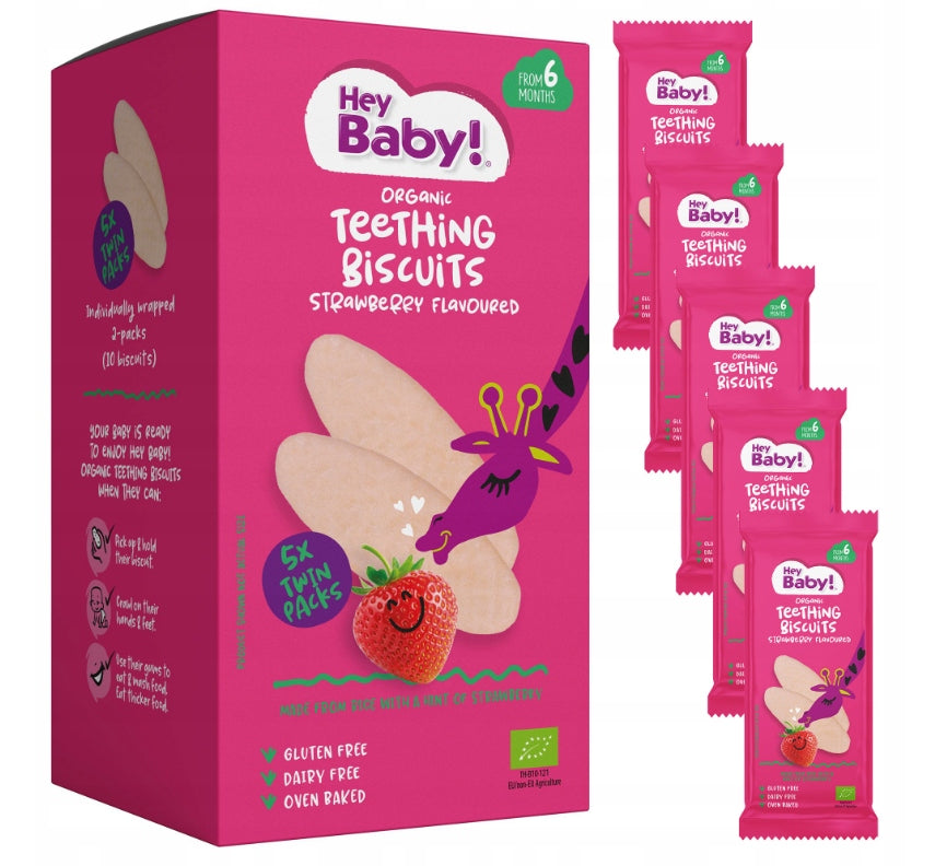 BISCUITS FOR STRAWBERRY TEETHING FROM 6 MONTHS BIO 21G