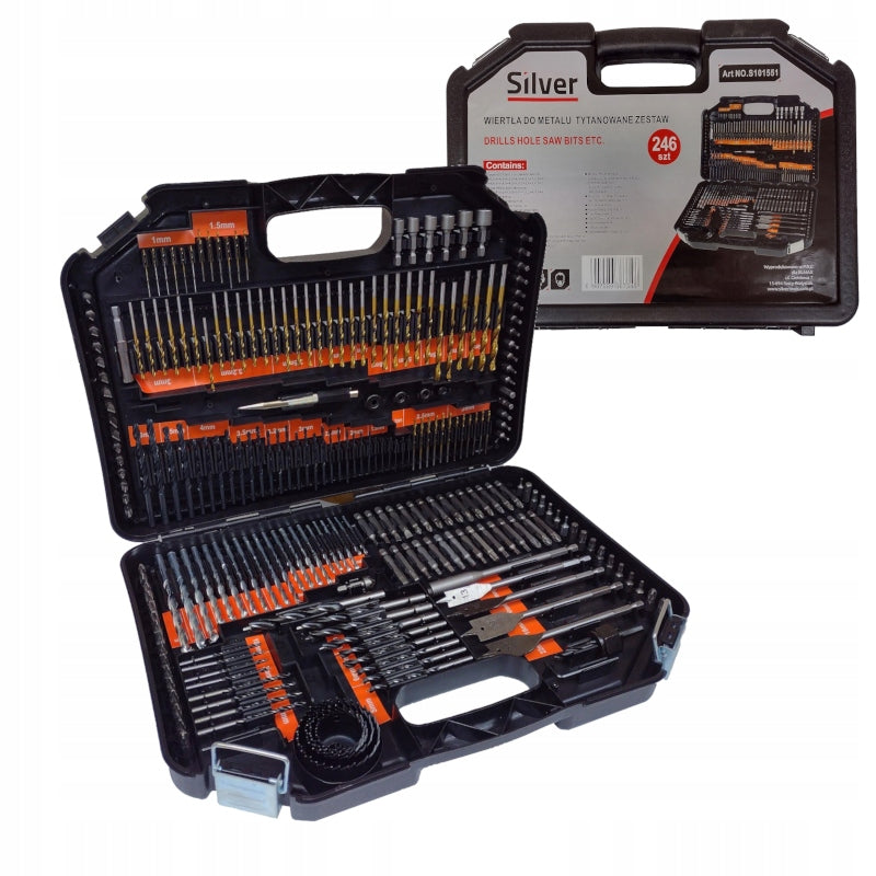 BIT DRILL BIT SET 240EL FOR DRILL METAL WOOD CONCRETE FORAMINIFERA COBALT Manufacturer code S101551