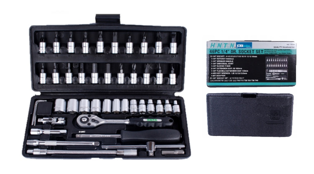 BIT SOCKET SET 1/4 46 EL. HONITON