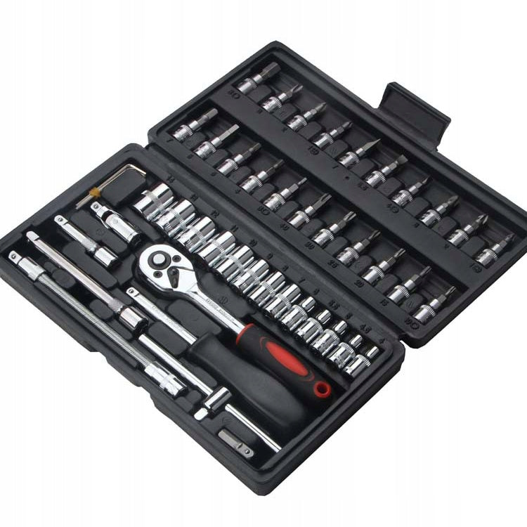 BIT SOCKET WRENCH SET RATCHET ADAPTERS SOCKET WRENCHES 46PCS Brand Kopier