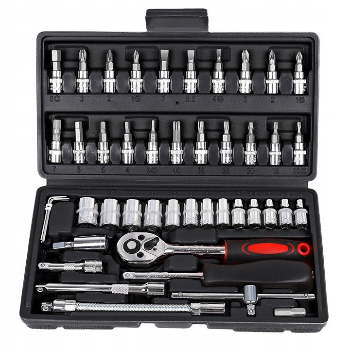 BIT SOCKET WRENCH SET RATCHET ADAPTERS SOCKET WRENCHES 46PCS Manufacturer code 05088