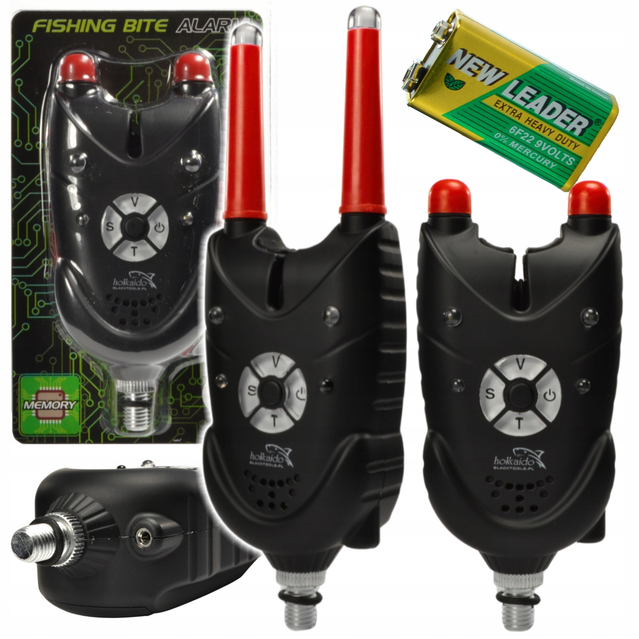 BITE ALARM HOKKAIDO LED DUSK SENSOR MEMORY GLOWING SNAG BARS
