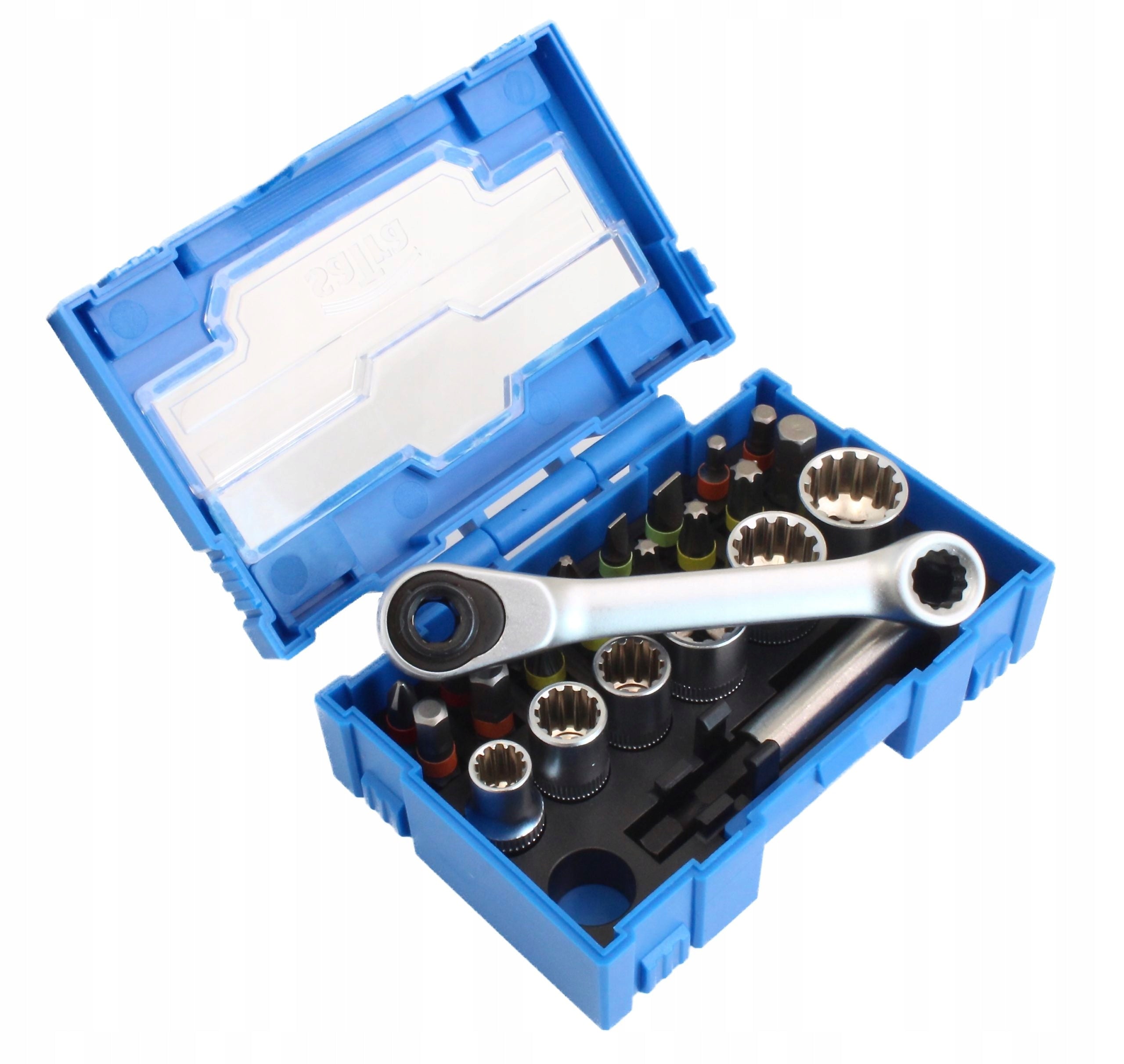 BITS AND CAPS VARIO-PLUS 1/4” WITH RATCHET 24 EL SATRA S-BS24S Brand Asta