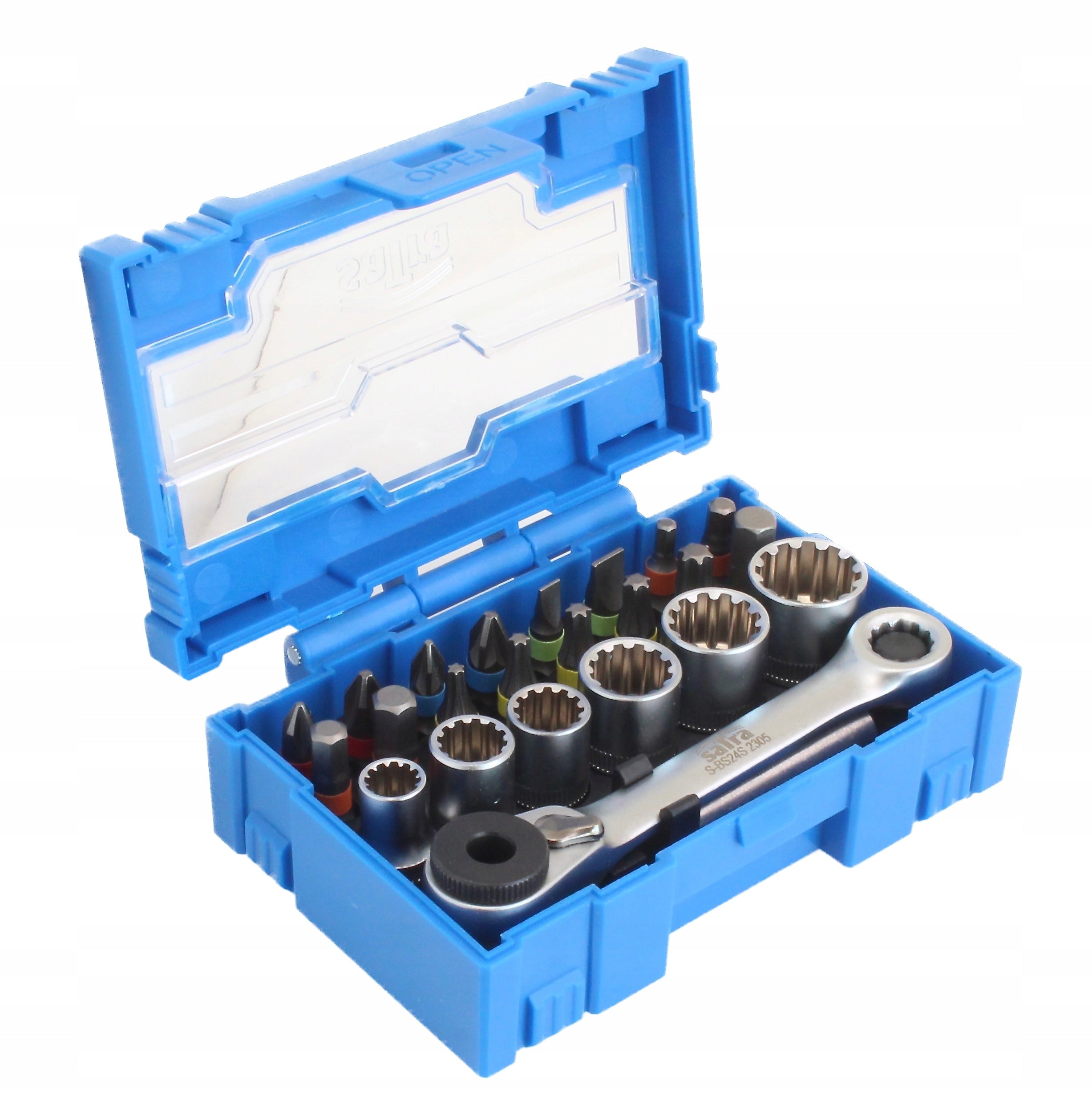 BITS AND CAPS VARIO-PLUS 1/4” WITH RATCHET 24 EL SATRA S-BS24S Manufacturer code S-BS24S