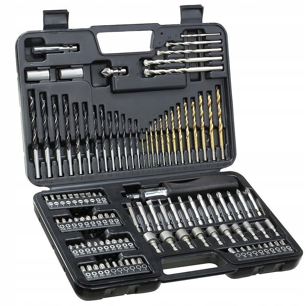 BITS DRILL BITS WOOD METAL CAPS DRILL BIT SET FOR SCREWDRIVER SUITCASE 109el Drill length 1.5 mm