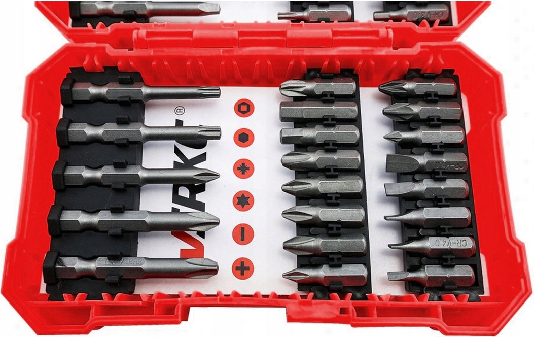 BITS FOR SCREWDRIVER TIP SET OF BITS TORX IMBUS Number of items in the set 42