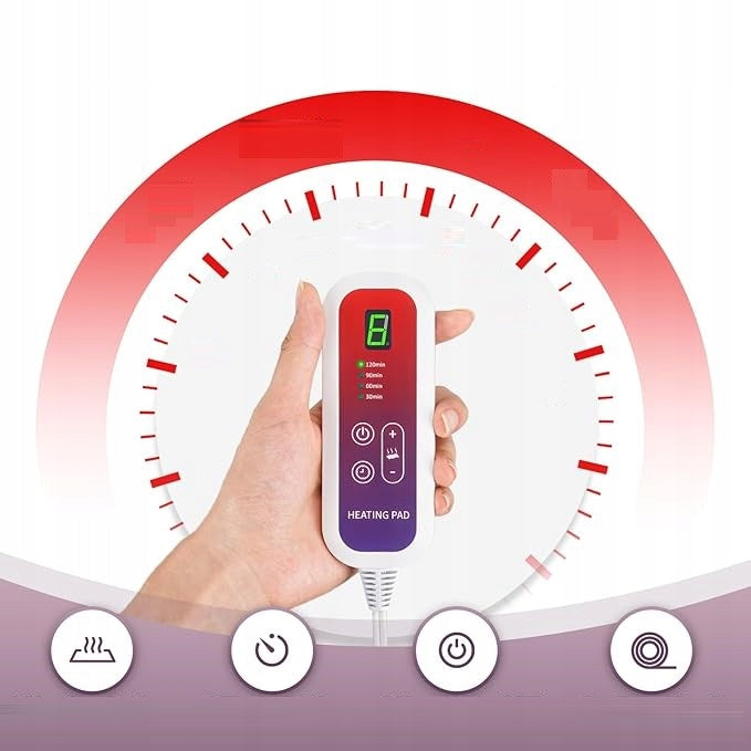 BJ577 ELECTRIC HEATING PAD 100X50CM 6 TEMPERATURE AND 4 TIMERS Manufacturer code B0D9H96238