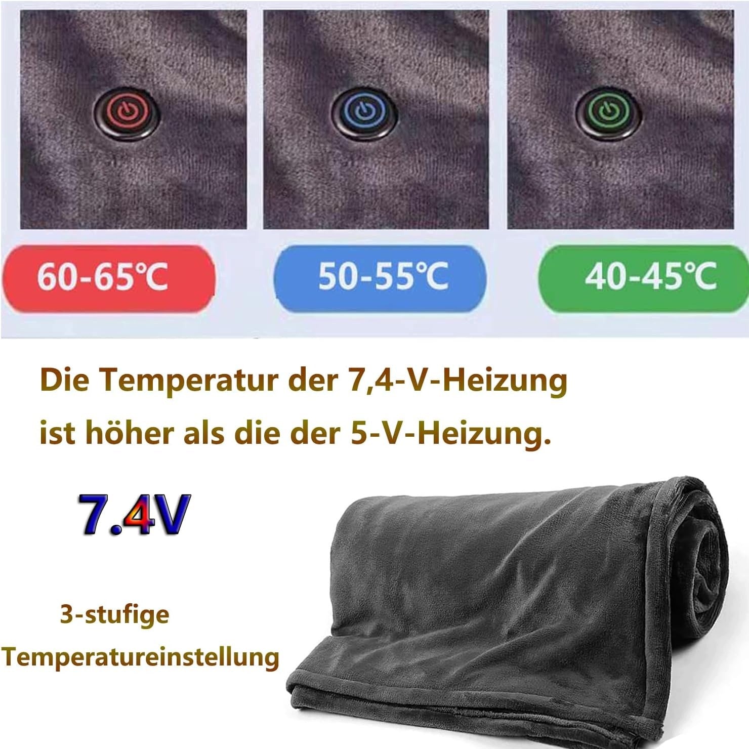BL26 ZUSKYZU Wireless Electric Blanket with Powerbank 180 x 80 cm Medical device no