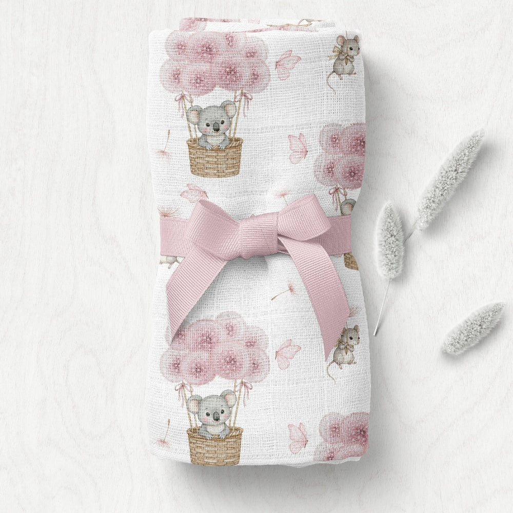 BL322 BAMBOO DIAPER 110X110 KOALAS/BLOWERS Manufacturer code BL322