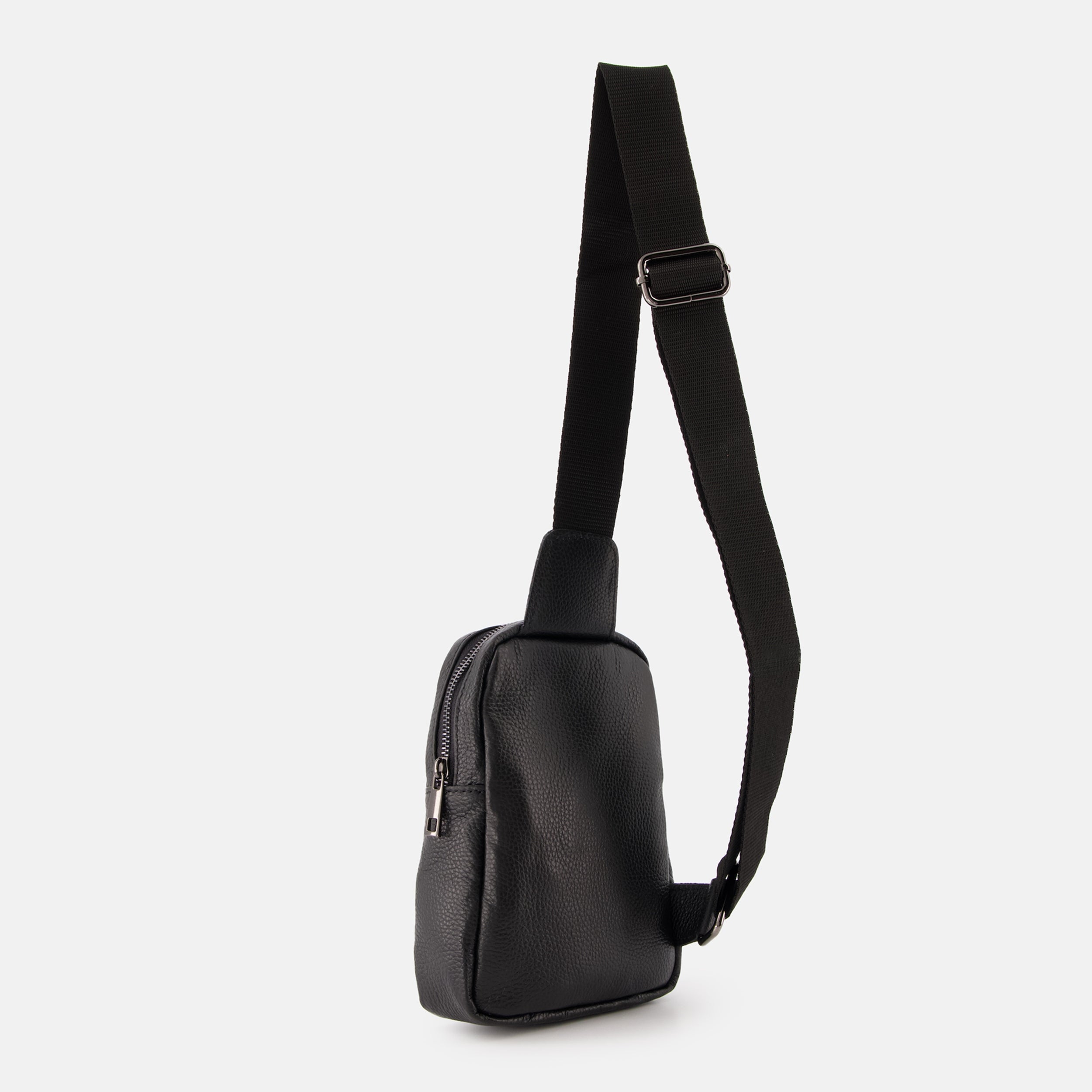 BLACK BACKPACK MADE OF NATURAL LEATHER VENEZIA Packaging status original