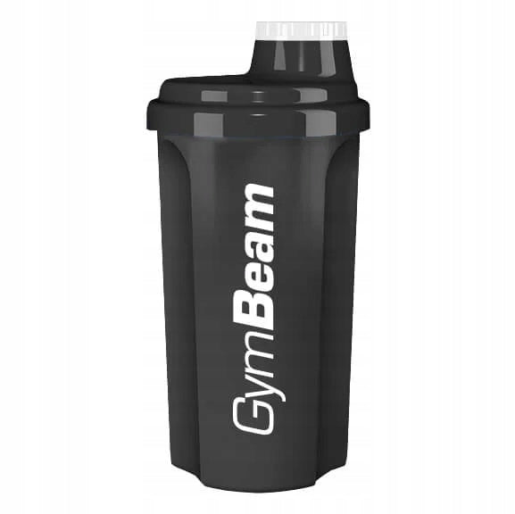 BLACK BPA FREE SHAKER WITH STRAINER WITHOUT CLUMPS FOR CONDITIONERS - GymBeam 700ml
