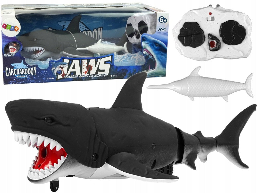 BLACK CARCHARODON SHARK RADIO SHARK *10388*