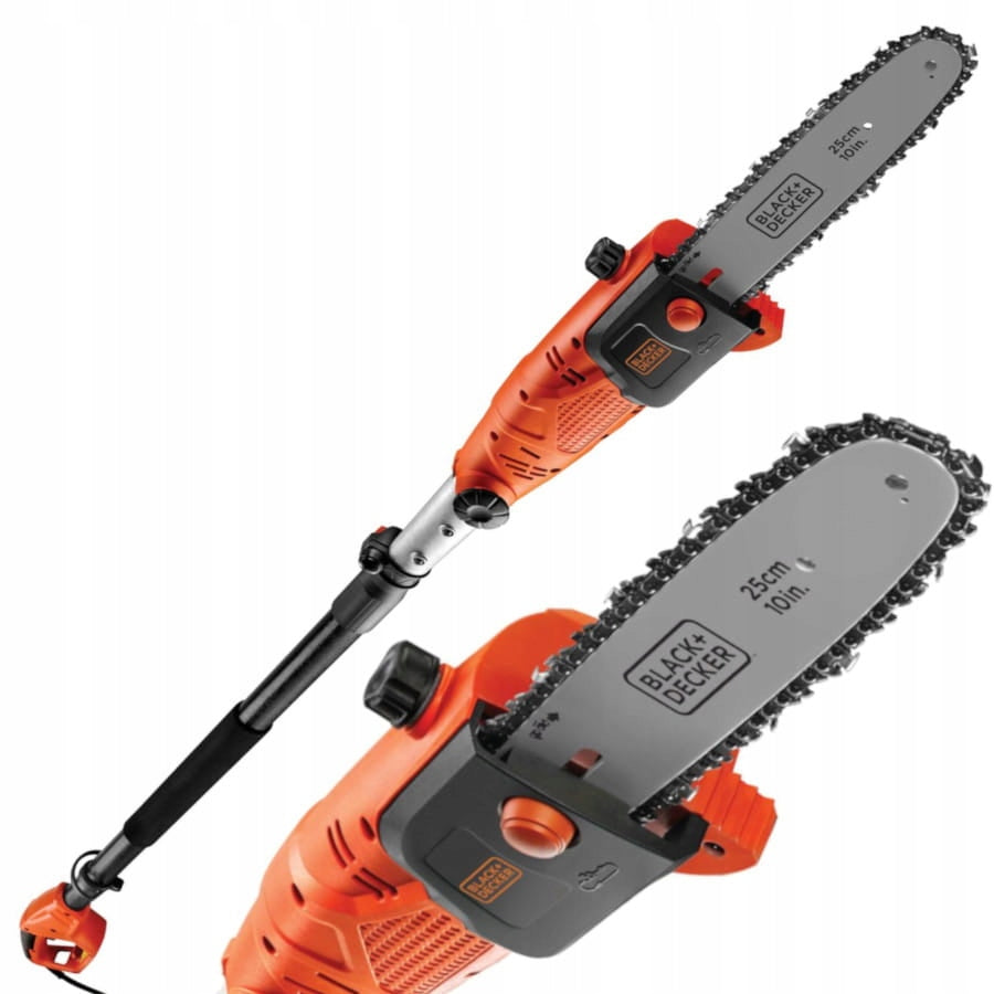 BLACK DECKER Chainsaw 800W 25cm PS7525 Boom Saw 2,7m