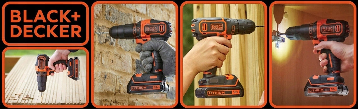 BLACK DECKER Impact Driver 18V Cordless BDCHD18 Aku 1,5Ah Charge Manufacturer code BDCHD18-QW