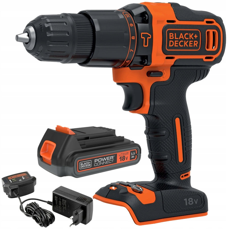 BLACK DECKER Impact Driver 18V Cordless BDCHD18 Aku 1,5Ah Charge