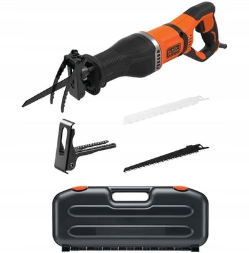 BLACK+DECKER Pila ocaska s držákem větví, v kufu BES301K