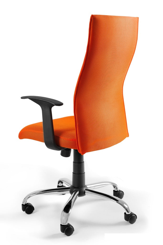 BLACK ON BLACK Orange Swivel Armchair - Style and Comfort in 130k Fabric Manufacturer code W-93A-PS-5
