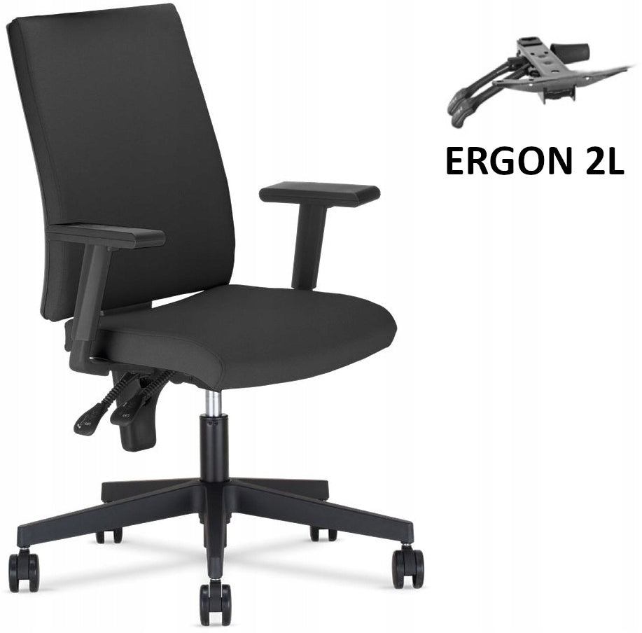 BLACK Office chair swivel office chair I-LINE R76 Nowy Styl