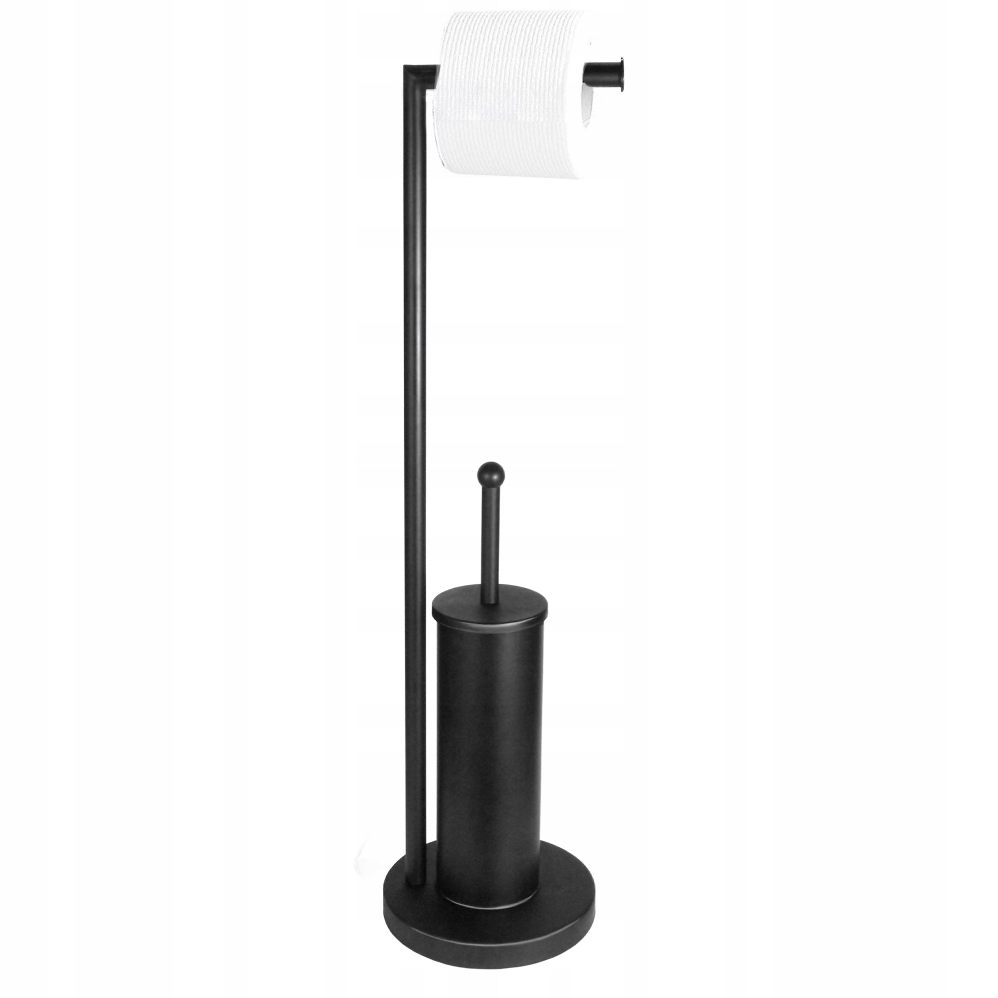 BLACK STEEL STAND WITH TOILET PAPER HOLDER + TOILET BRUSH Manufacturer code ROD6635