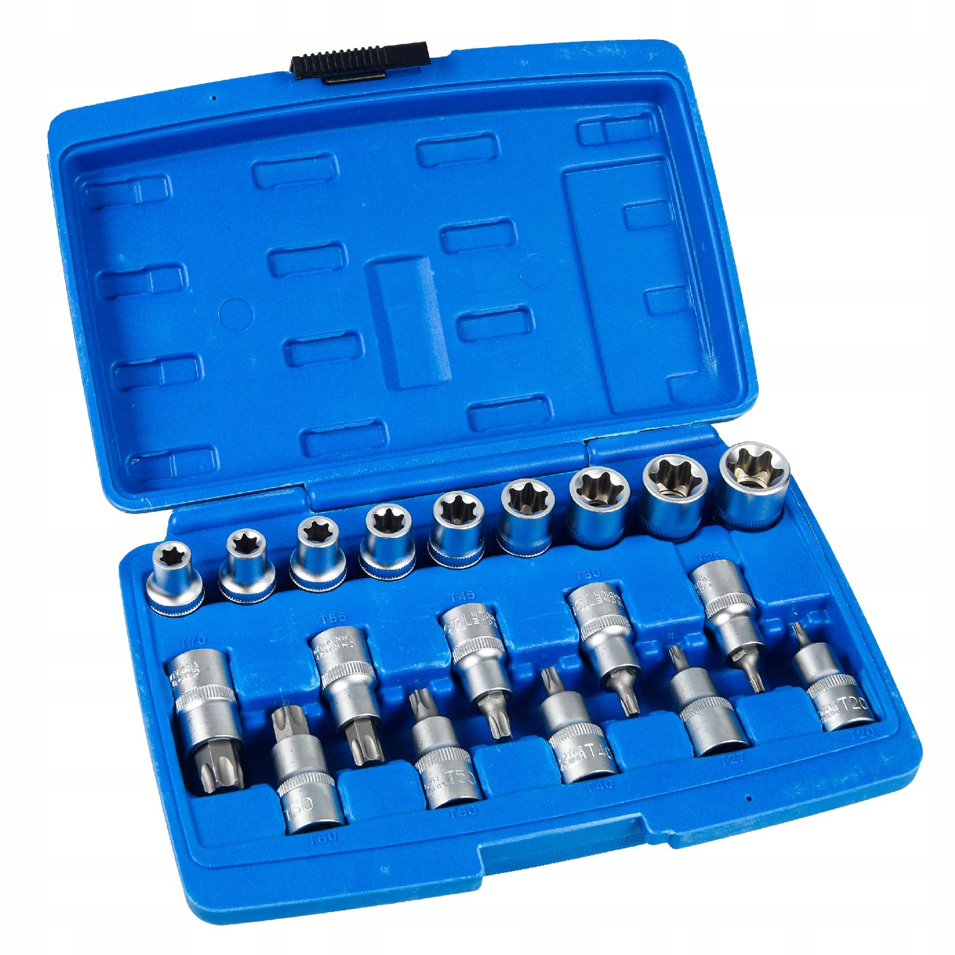 BLACK TORX SOCKET SET SOCKET WRENCHES IN BOX E-TORX 1/2 19EL Brand Black