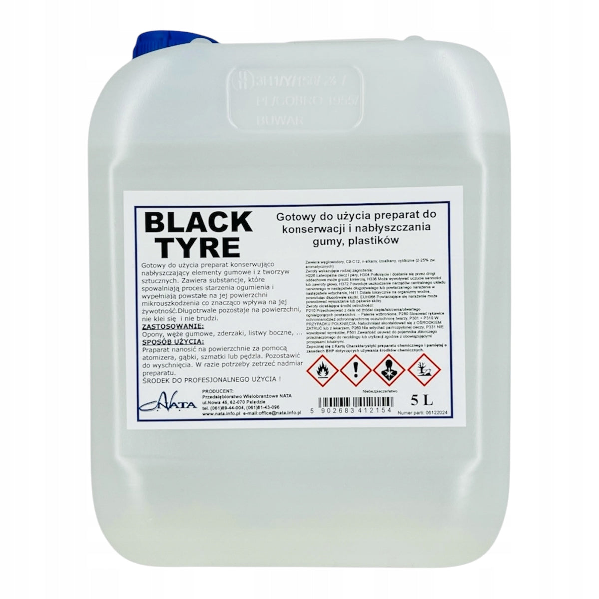 BLACK TYRE tyre maintenance product 5L - NATA EAN (GTIN) 5902683412154
