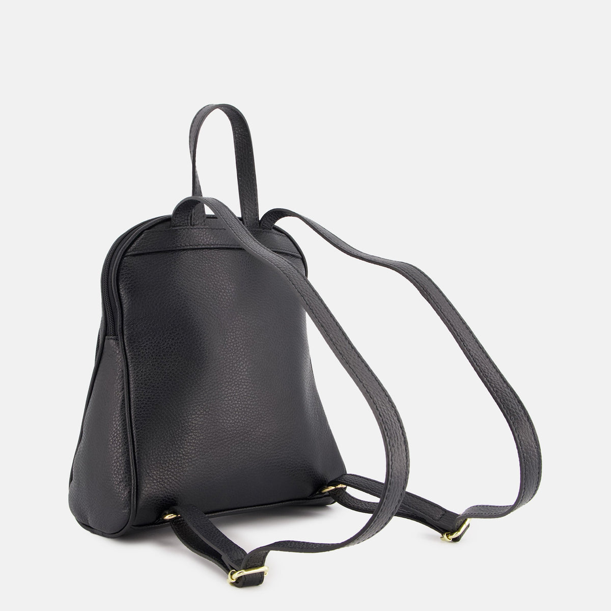 BLACK WOMEN'S BACKPACK VENEZIA MADE OF NATURAL LEATHER Brand VENEZIA