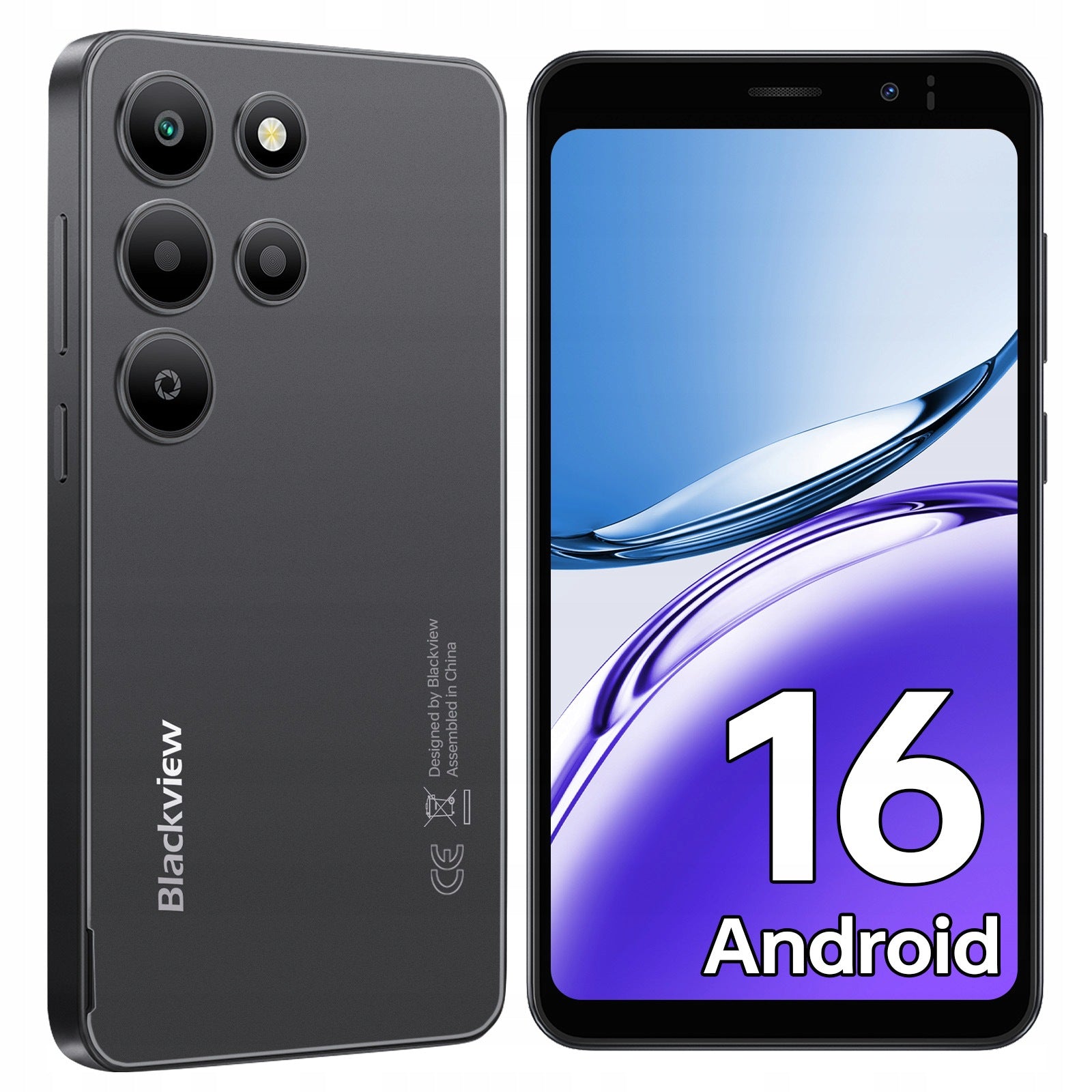 BLACKVIEW WAVE 2C Android 16 Smartphone,3000mAh Battery,5" HD+,GPS Packaging status original