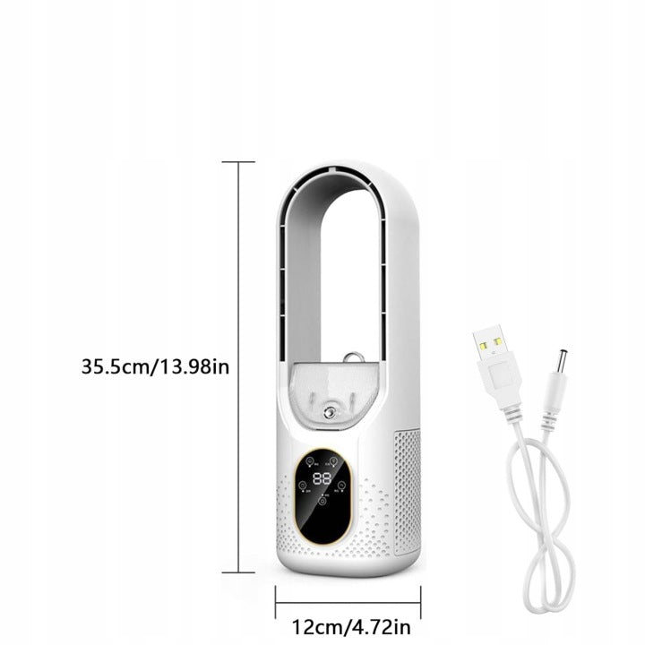 BLADELESS COOLING FAN, TABLE FAN, HANDHELD FAN Power 10 W
