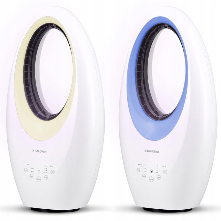 BLADELESS FLOOR FAN OSCILLATION TIMER REMOTE CONTROL LED LIGHTING Model VT2000