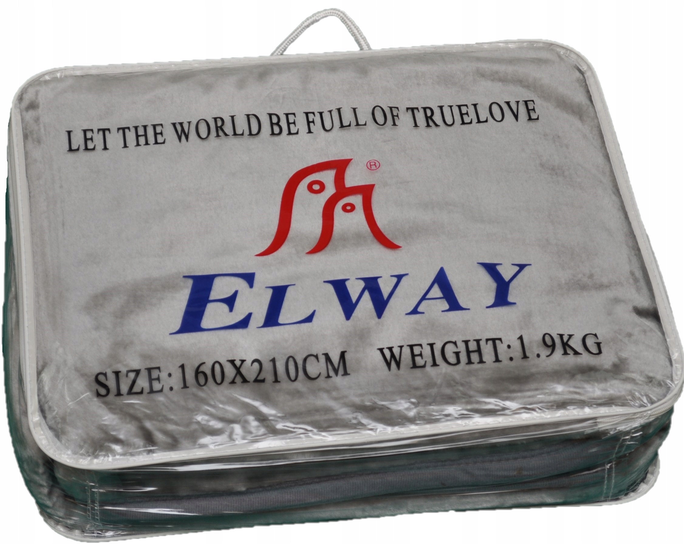 BLANKET BEDSPREAD 160X210 ELWAY THICK ACRYLIC GREY LIGHT SMOOTH WARM SOFT