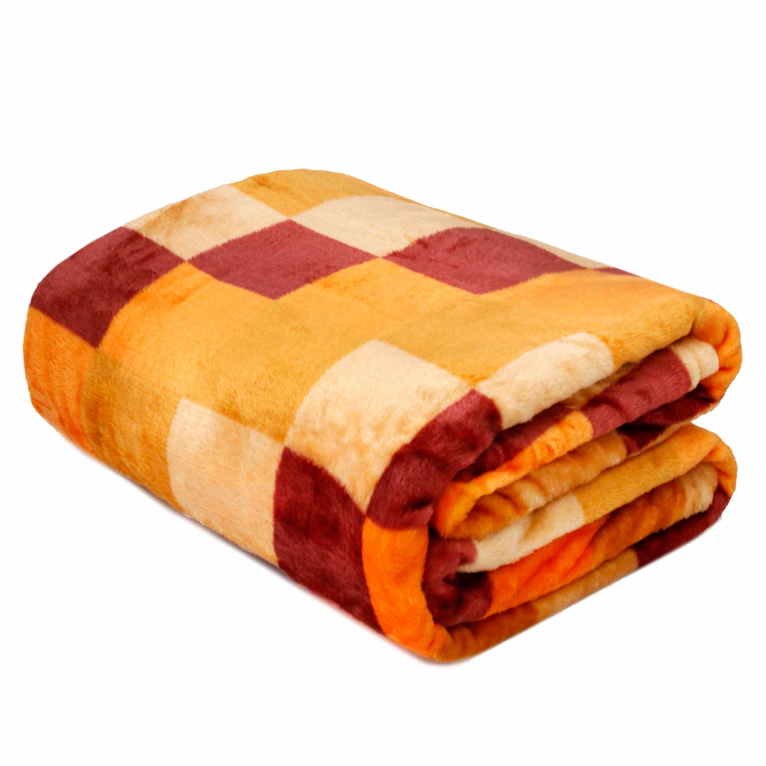 BLANKET BEDSPREAD SOFA PICNIC 150x200 ORANGE GRILLE Brand DOMAREX