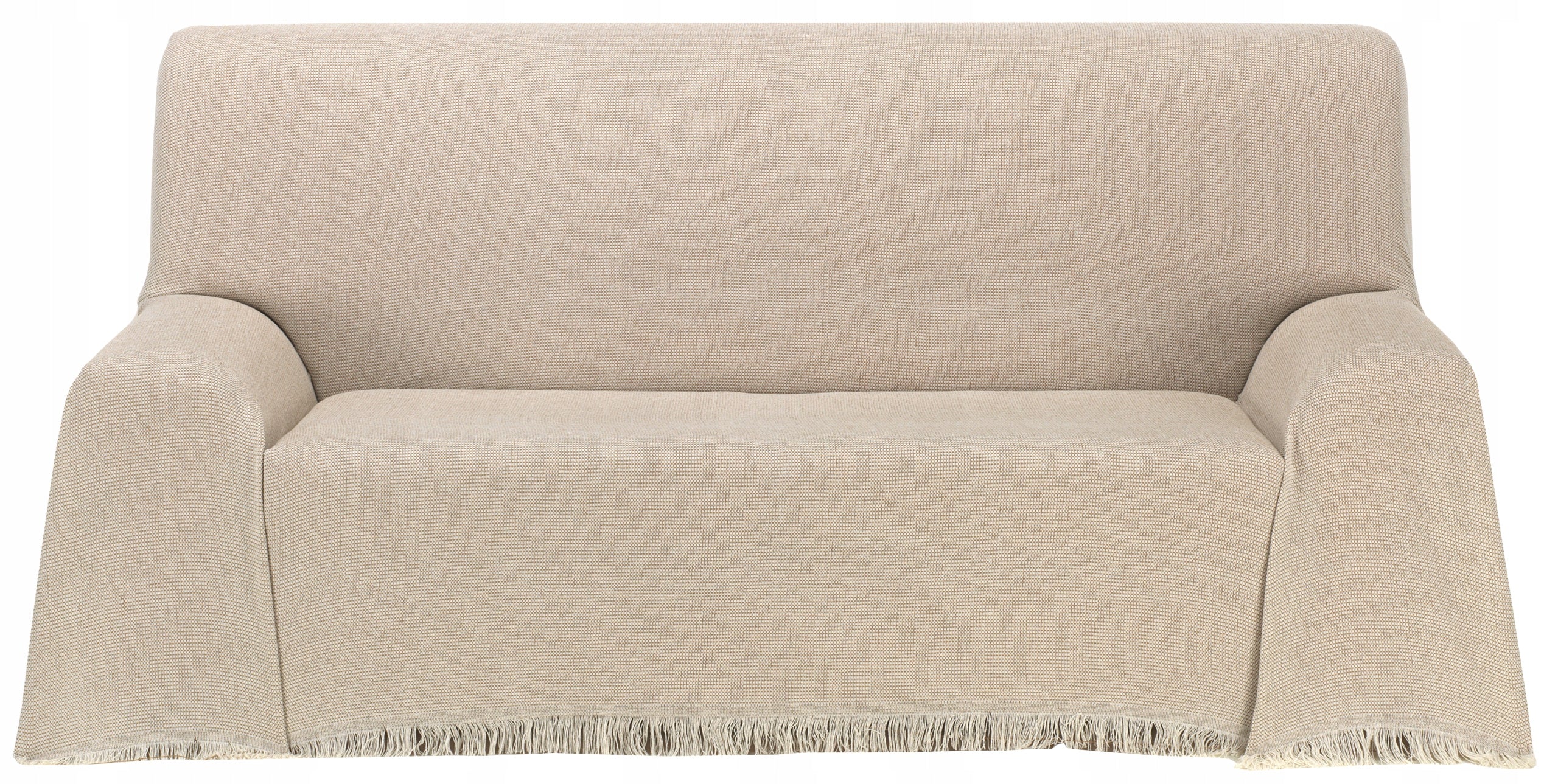 BLANKET, CREAM, BEIGE, LARGE, XXL, 260X300, CUBED, NATURAL SPANISH COTTON Manufacturer code NARZUTA KOC NA FOTEL TAPCZAN NAROŻNIK
