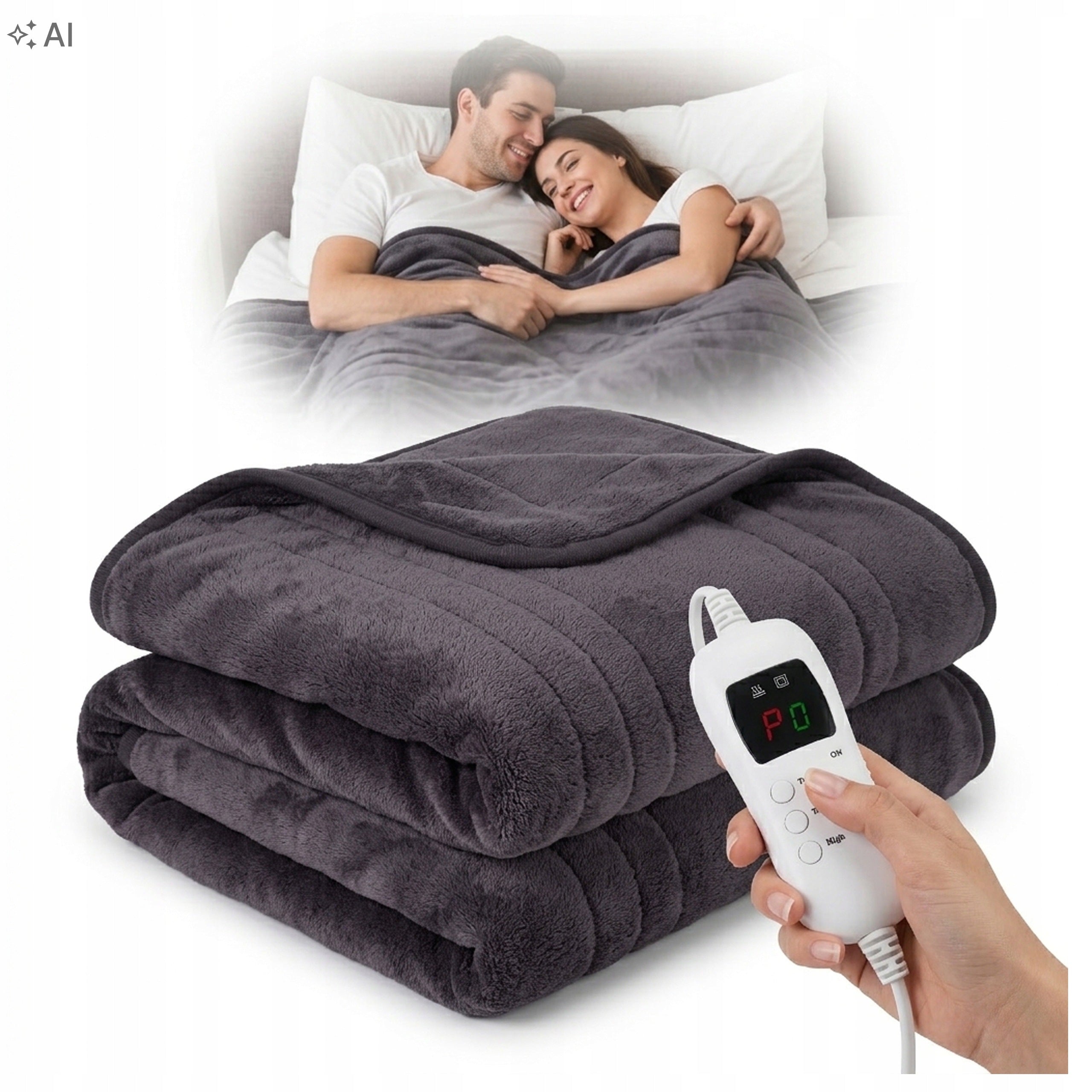 BLANKET ELECTRIC HEATING MAT 160x180 SUPER SOFT LCD TIMER