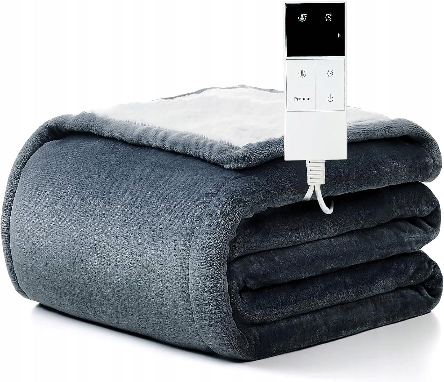 BLANKET ELECTRIC HEATING MAT 180X130 DOUBLE SOFT 9 MODES REMOTE CONTROL