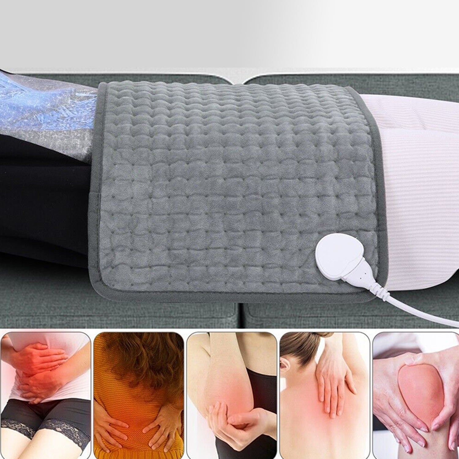 BLANKET ELECTRIC HEATING MAT 43X84 CM REMOTE CONTROL MACHINE WASHABLE Medical device no
