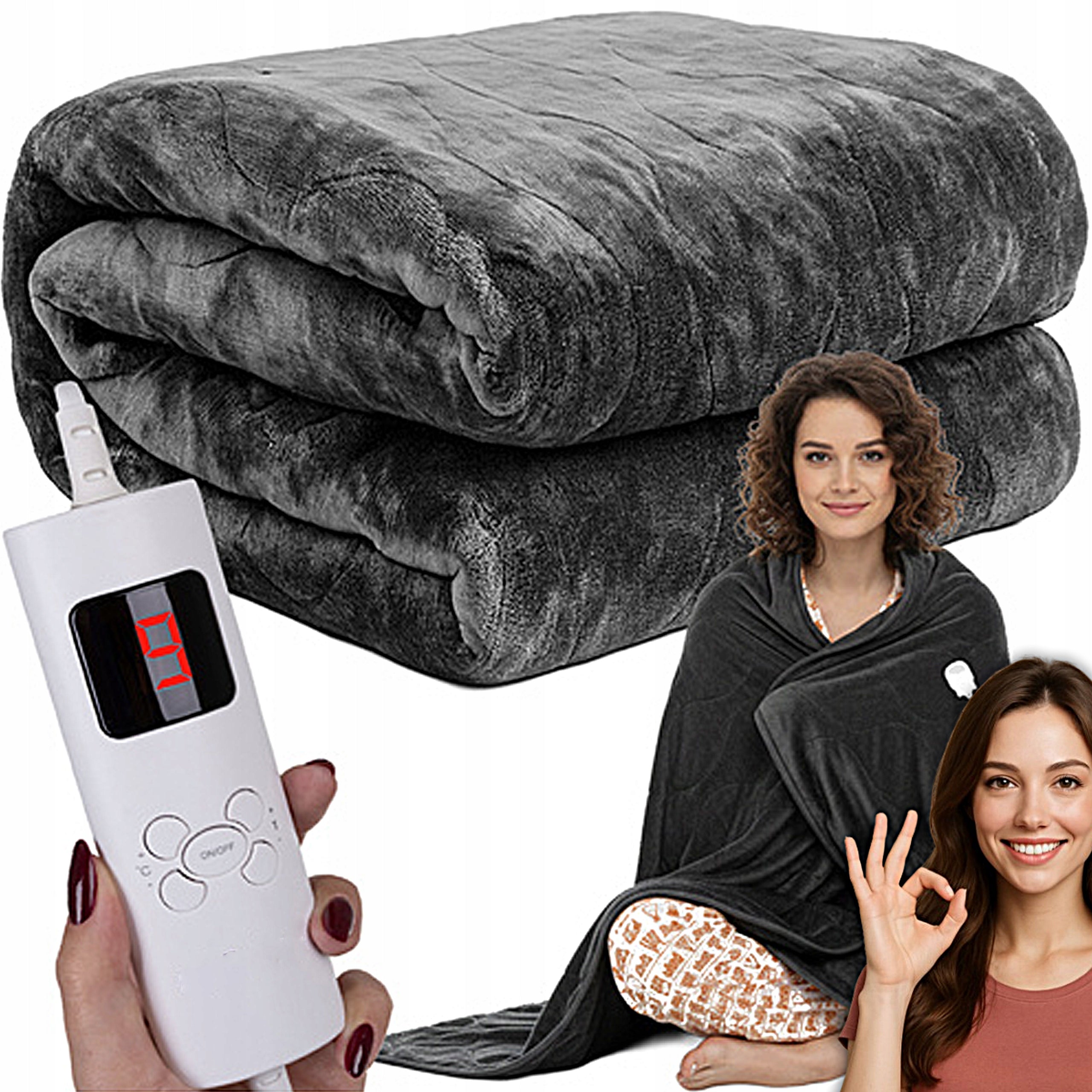 BLANKET ELECTRIC HEATING MAT SOFT HEATED LARGE 180x130 6 MODES