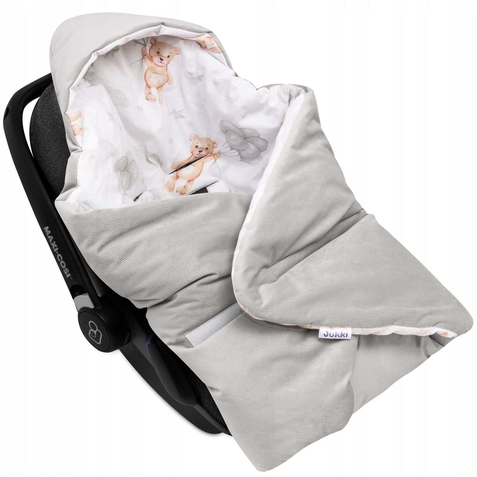 BLANKET FOR SEAT SWADDLE VELVET with hood