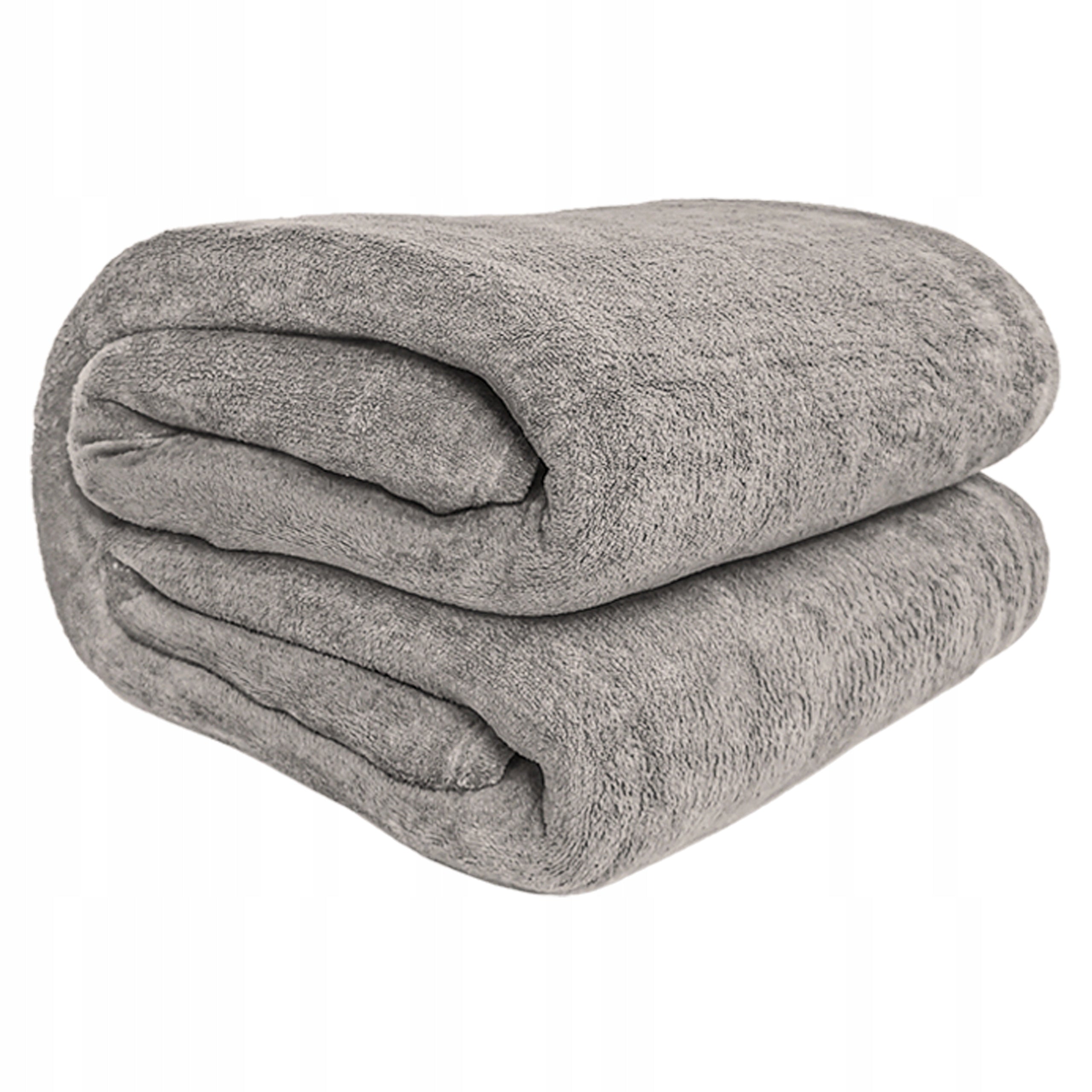 BLANKET PLAID BEDSPREAD DOUBLE-SIDED WARM THICK FOR GIFT TAGO 160X200 GREY