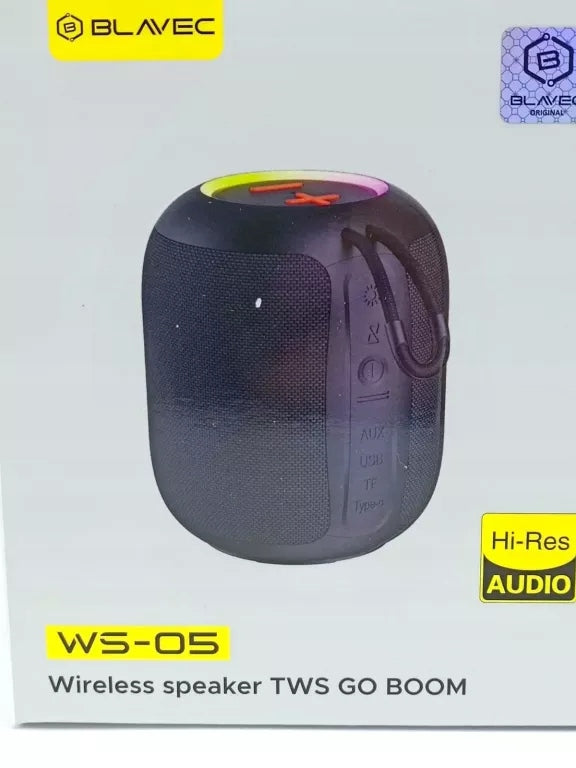 BLAVEC WIRELESS BLUETOOTH SPEAKER TWS WS-05 GO BOOM Brand Blavec