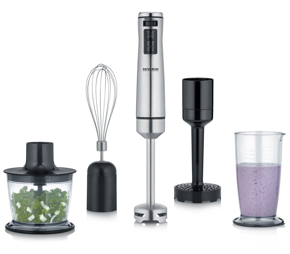 BLENDER HAND MIXER FOOD PROCESSOR SHREDDER SET TURBO POWER SEVERIN