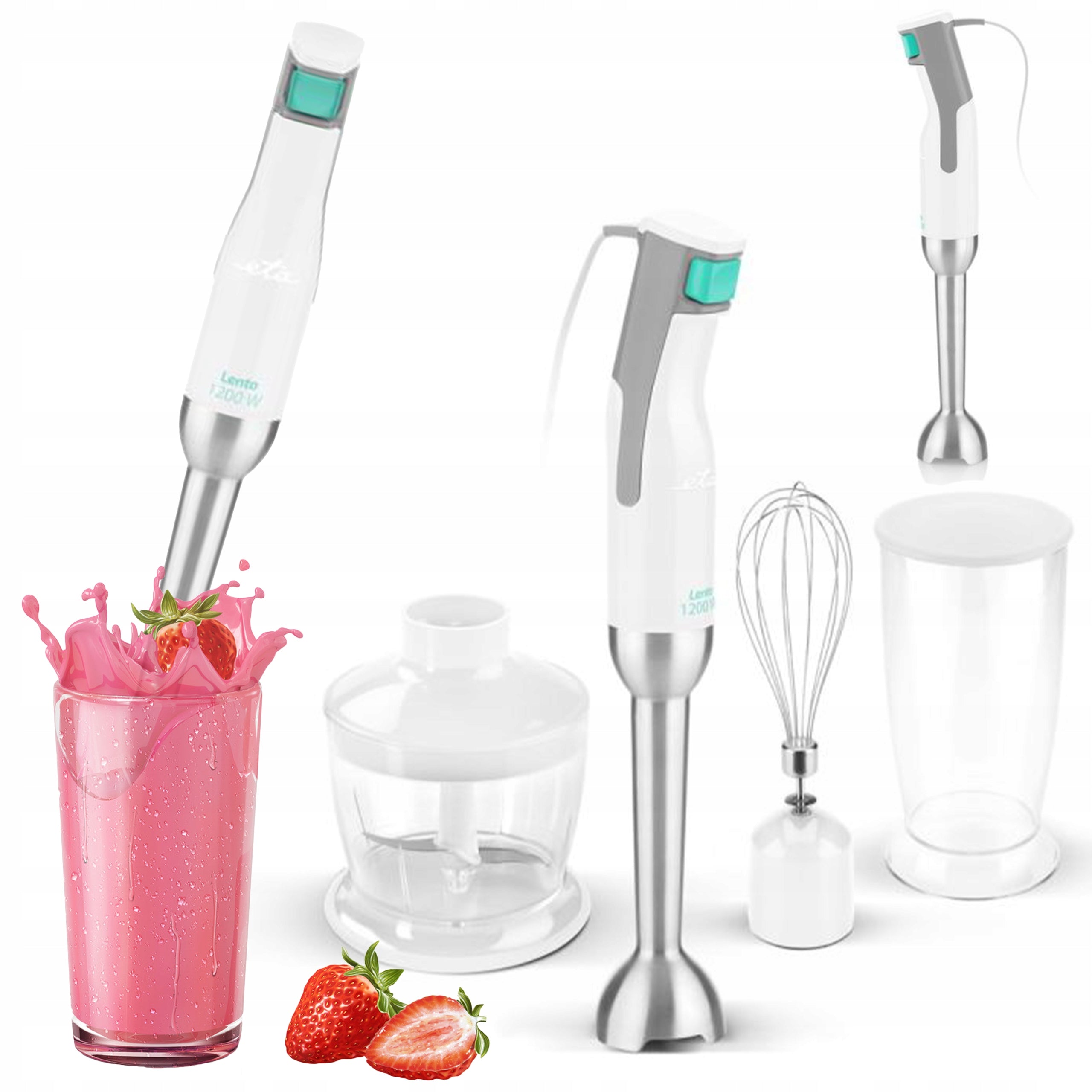 BLENDER HANDHELD MIXER MULTIFUNCTIONAL SHREDDER MALAXER 3in1 POWERFUL 1200W Brand ETA