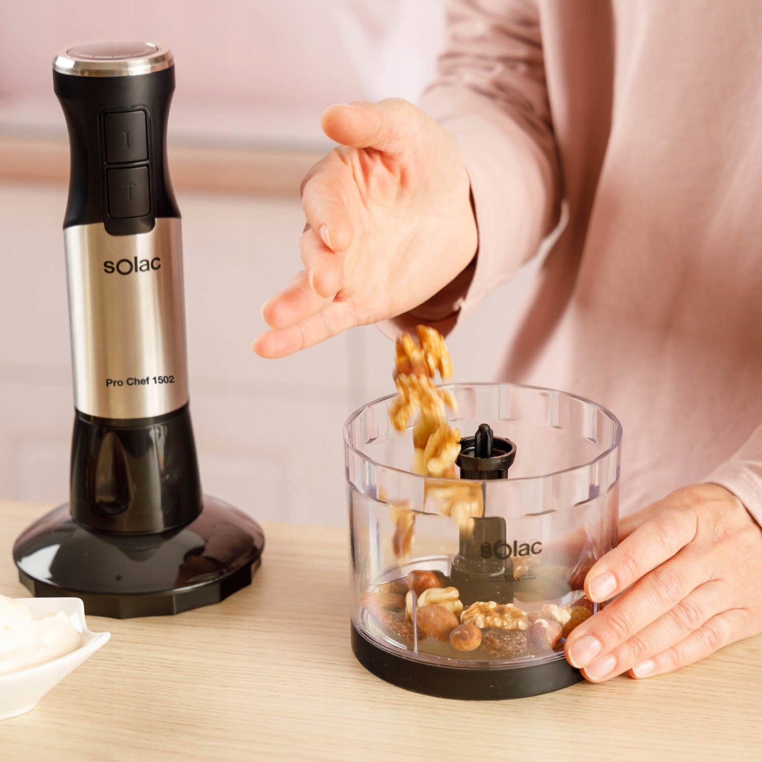 BLENDER HANDHELD MULTIFUNCTIONAL STEEL BLADE MIXER Solac Pro Chef 1500W Manufacturer code Blender ręczny Solac Pro Chef 1500W
