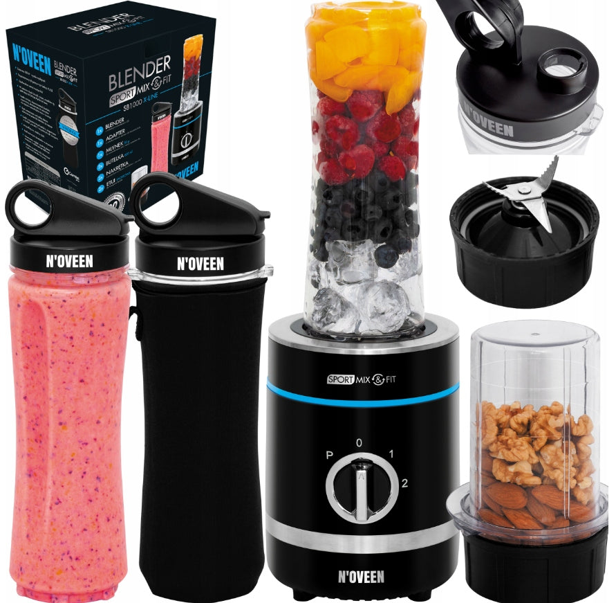 BLENDER SPORTS MIXER CUP GRINDER SB1000 Xline 300W LED + ACCESSORIES