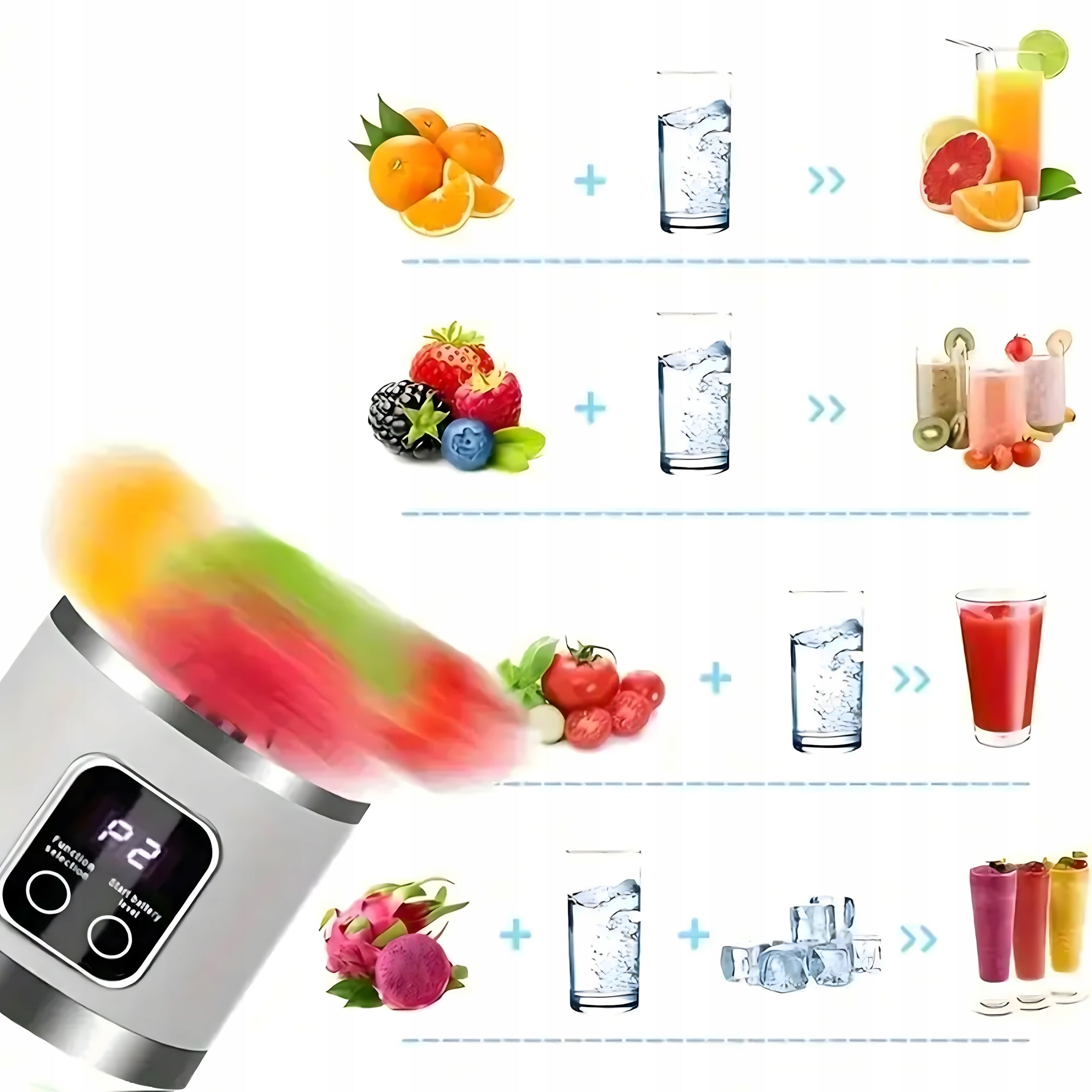 BLENDER VITAVIBE 2 WIRELESS CUP 450ML USB WHITE Brand no brand